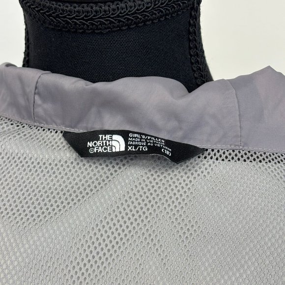 North Face Navy Rain Shell Jacket with Hood | Size Girls XL | Lightweight - Picture 4 of 6